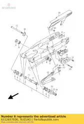 Here you can order the plate,swinginga from Suzuki, with part number 6112837E00: