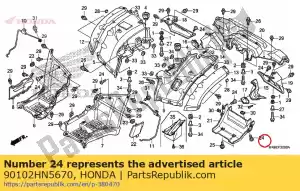 honda 90102HN5670 ?ruba, specjalne, 6x8 - Dół