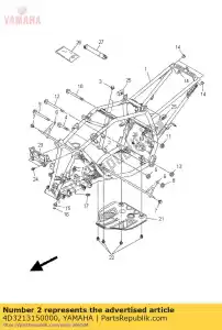 yamaha 4D3213150000 stay, engine 2 - Bottom side