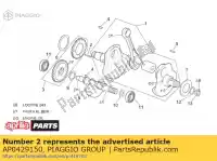 AP0429150, Piaggio Group, broche 8x24 aprilia pegaso moto ie 650 6 5, Nouveau