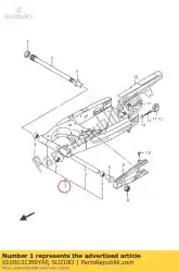 Aqui você pode pedir o braço, rr balançando em Suzuki , com o número da peça 6100031J00YAP: