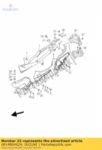 Suzuki 0914804024 nuez - Lado inferior