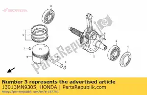 Honda 13013MN9305 ring set, piston (0.50) ( - Bottom side