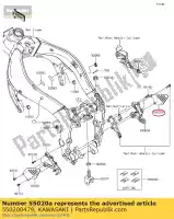 550200479, Kawasaki, guarda, degrau da frente, rh zx600r9f kawasaki  zx 600 2009 2010 2011 2012 2017 2018, Novo