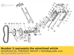 Here you can order the exaust valve from Piaggio Group, with part number GU20036120: