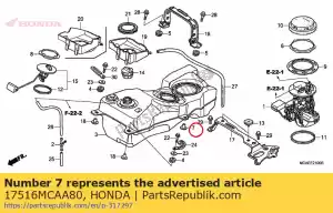 Honda 17516MCAA80 ko?nierz, 12,7x14,1 - Dół