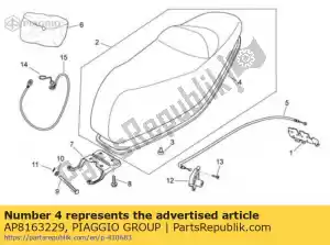 Piaggio Group AP8163229 gasket - Bottom side