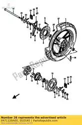 Here you can order the washer,chain ad from Suzuki, with part number 6471220A00: