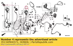 Here you can order the sw comp st eng st from Honda, with part number 35134MKKD71: