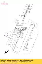 Aqui você pode pedir o tubo interno comp. 1 em Yamaha , com o número da peça 5C2F31102000: