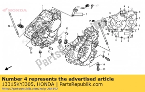 Honda 13315KYJ305 brg osz, manivela sha - Lado inferior