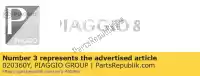 020360Y, Piaggio Group, deriva 52x55mm derbi atlantis boulevard gp rambla 50 125 250 2007 2008 2009, Novo