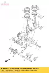 Ici, vous pouvez commander le jeu de segments de piston (std) auprès de Yamaha , avec le numéro de pièce 2S3116030000: