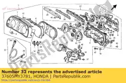 Aquí puede pedir indicador comp., led de Honda , con el número de pieza 37605MY3781: