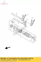 Aqui você pode pedir o barra, guia do garfo de mudança 1 em Yamaha , com o número da peça 26H185310000: