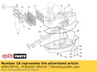 AP8158791, Piaggio Group, Proteção aprilia  scarabeo 125 150 200 250 1999 2000 2001 2002 2003 2004 2005 2006 2007, Novo