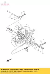 Ici, vous pouvez commander le roulement (3dl) auprès de Yamaha , avec le numéro de pièce 933062022600: