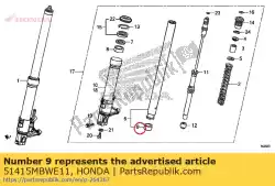 Here you can order the bush, slider from Honda, with part number 51415MBWE11: