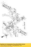 5721134310, Suzuki, grip, lh suzuki gsf rg 125 250 400 500 1986 1987 1988 1991 1992 1993, Nieuw