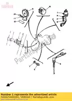 5H0825080000, Yamaha, interrupteur principal assy yamaha sr 125, Nouveau