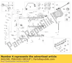 Qui puoi ordinare sensore di caduta da Piaggio Group , con numero parte 642248: