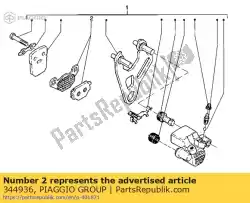 Tutaj możesz zamówić zestaw klocków hamulcowych od Piaggio Group , z numerem części 344936: