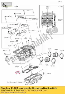 kawasaki 110040734 uszczelka-g?owica ex300adf - Dół