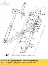 Aqui você pode pedir o conjunto do garfo dianteiro (l. H) em Yamaha , com o número da peça 3LR231020000: