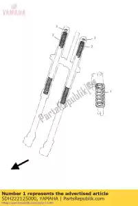 Yamaha 5DH222125000 spring - Bottom side