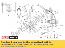 Aprilia AP8106865, Brandstofpomp compleet, OEM: Aprilia AP8106865