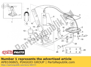 aprilia AP8106865 pompa paliwa kompletna - Dół