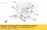 90438671000, Honda, rondelle, spéciale, 6mm honda cb cbr cr f (e) qr vt 50 80 125 600 1000 1100 1984 1985 1986 1988 1997 2007 2008 2009 2010 2011 2012 2013, Nouveau