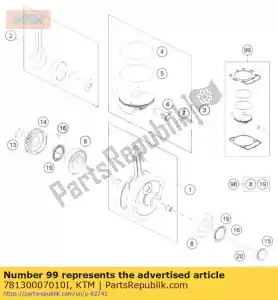 KTM 78130007010I kit pistone gr. i 450 exc 14 - Il fondo