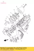 4XL136250000, Yamaha, espaçador, válvula reed yamaha  wr yz 250 1997 1998 1999 2000 2001 2002 2003 2004 2005 2006 2007 2008 2009 2010 2011 2012 2013 2014 2015 2016 2017 2018 2019 2020 2021, Novo