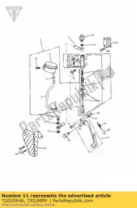 triumph T2020646 przewód hamulcowy - Dół