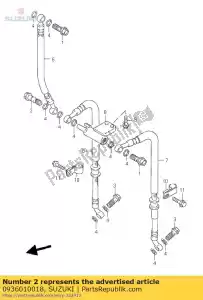 suzuki 0936010018 parafuso - Lado inferior