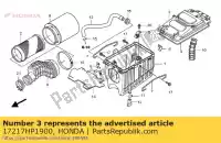 17217HP1900, Honda, pokrywa, obudowa filtra powietrza honda trx 450 2006 2007 2008 2009, Nowy