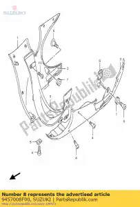 Suzuki 9457008F00 bracket,und cwl - Bottom side