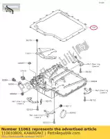 110610809, Kawasaki, guarnizione, coppa dell'olio kawasaki zzr  b gtr c d a f performance sport e zx1400 abs h j zzr1400 1400gtr zg1400 kact ninja zx14r brembo ohlins 1400 , Nuovo