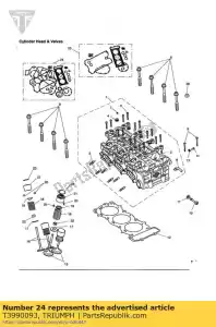 triumph T3990093 kit de junta cheio - Lado inferior