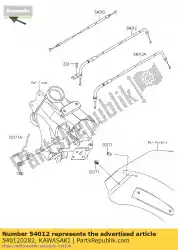 Aqui você pode pedir o cabo-acelerador, abertura em Kawasaki , com o número da peça 540120282: