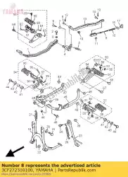 stang, rem van Yamaha, met onderdeel nummer 3CF272310100, bestel je hier online: