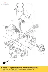 Here you can order the crankshaft assy from Suzuki, with part number 1220036E20: