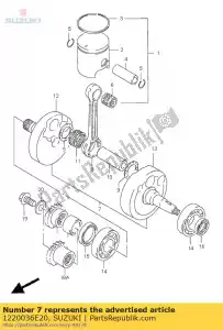 suzuki 1220036E20 conjunto de cigüeñal - Lado inferior