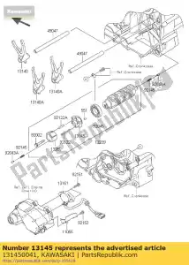 kawasaki 131450041 tambor de mudança de came vn1700c9f - Lado inferior