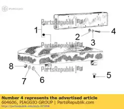 Qui puoi ordinare vite da Piaggio Group , con numero parte 604606: