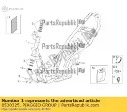 Here you can order the frame with electro-coating from Piaggio Group, with part number 8530325: