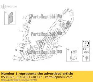 Piaggio Group 8530325 frame with electro-coating - Bottom side