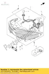 Here you can order the lamp rr combi u from Suzuki, with part number 3571003H01: