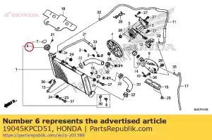 Honda 19045KPCD51 cap comp., radiator (t.ra - Bottom side